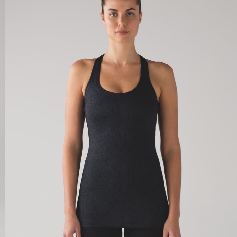 Cool Racerback Desert Snake Deep Coal Black